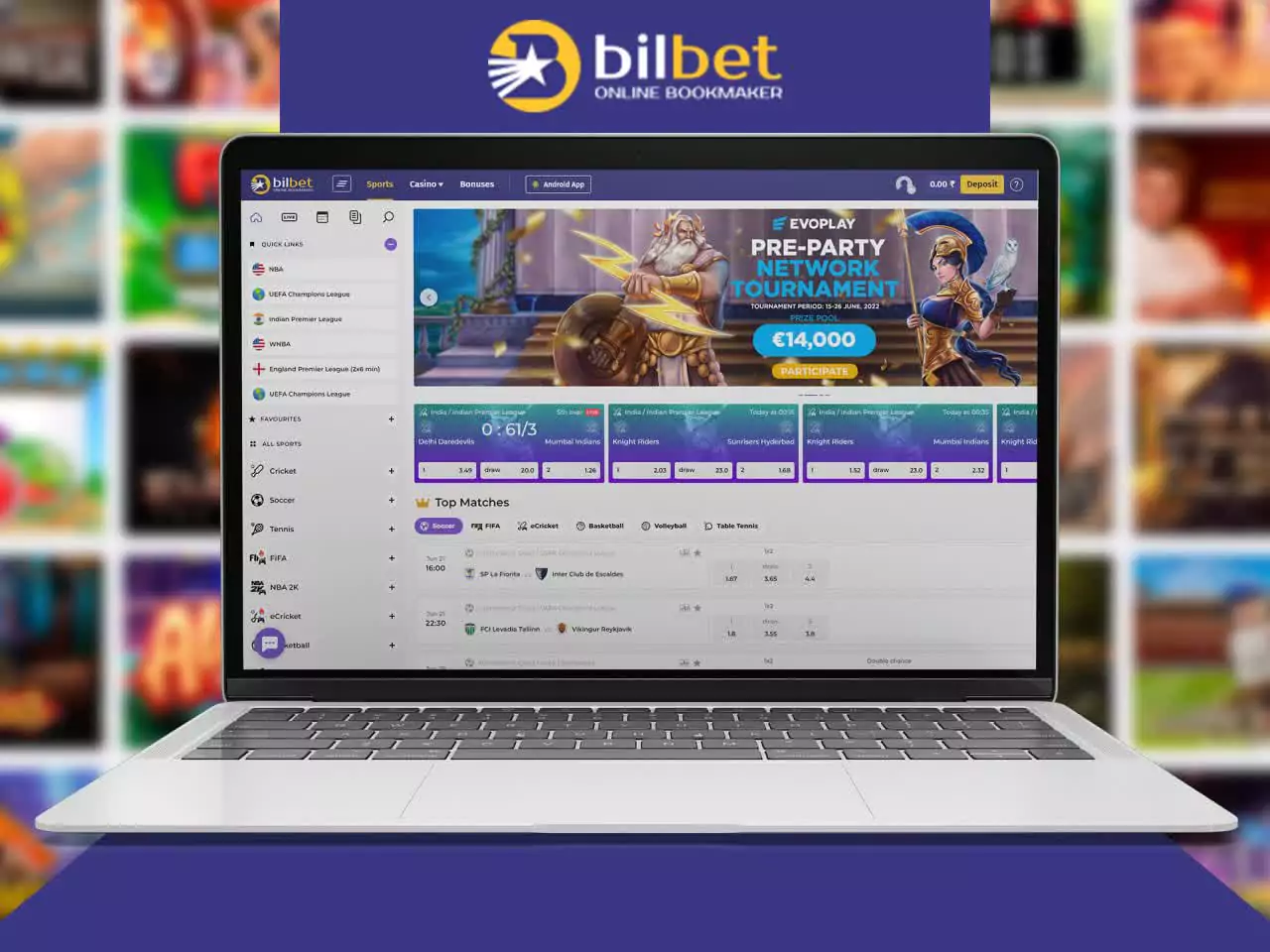 Bilbet is a great young betting company for bettors from India.