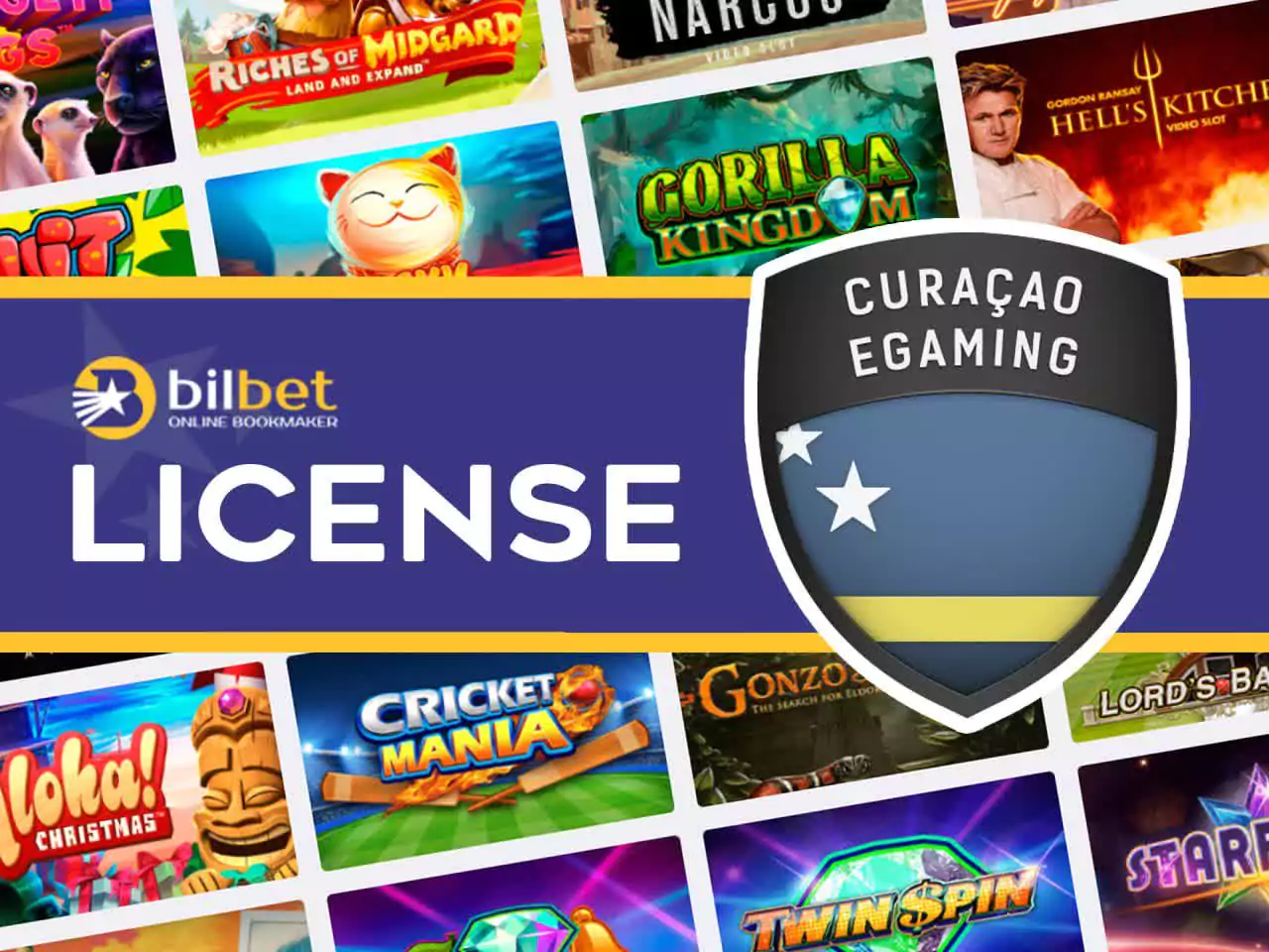Bilber is licensed by the Curcao eGaming Commission.