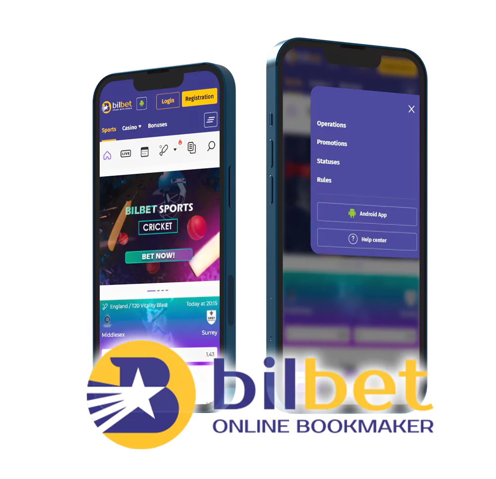 Download the Bilbet app and install it for more comfortable betting.